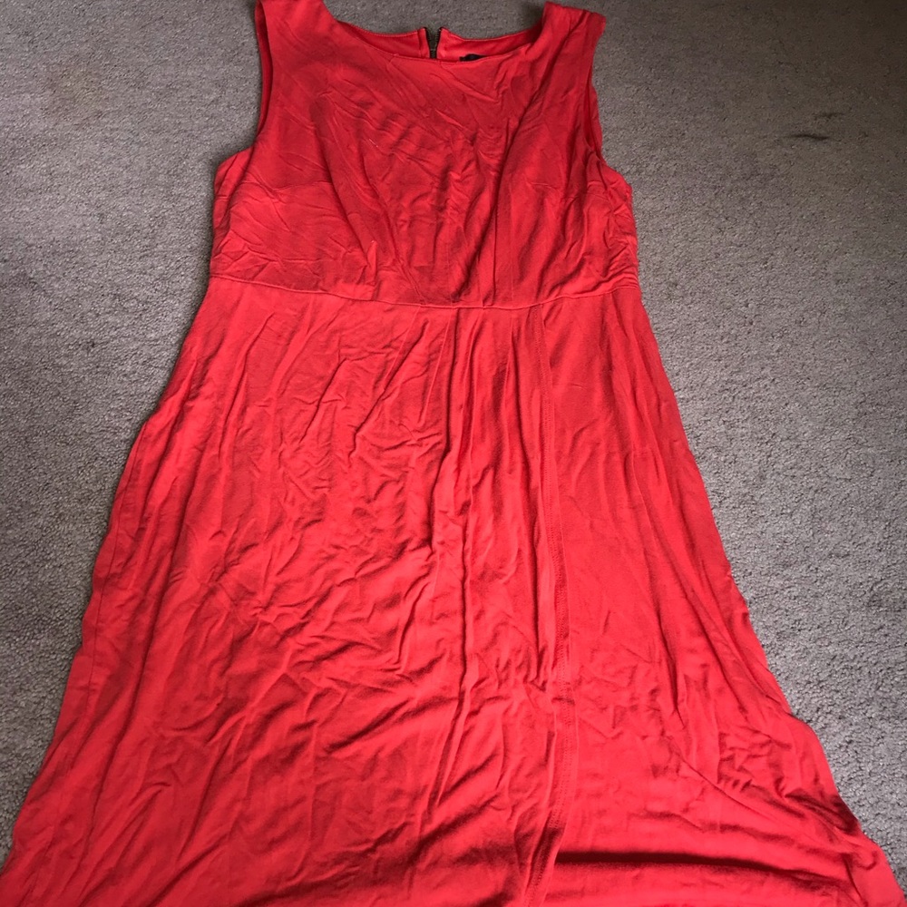 orange dress